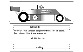Formule 1 Manager atari screenshot